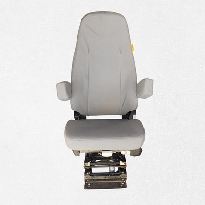 National Air Ride Seat with dual armrests and black Ironweave TigerTough Seat Covers