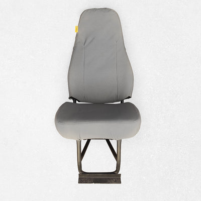 Peterbilt National Stationary Passenger's Seat No Armrests Gray IronWeave TigerTough Seat Cover