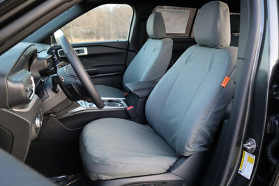 Ford Explorer with gray TigerTough seat covers