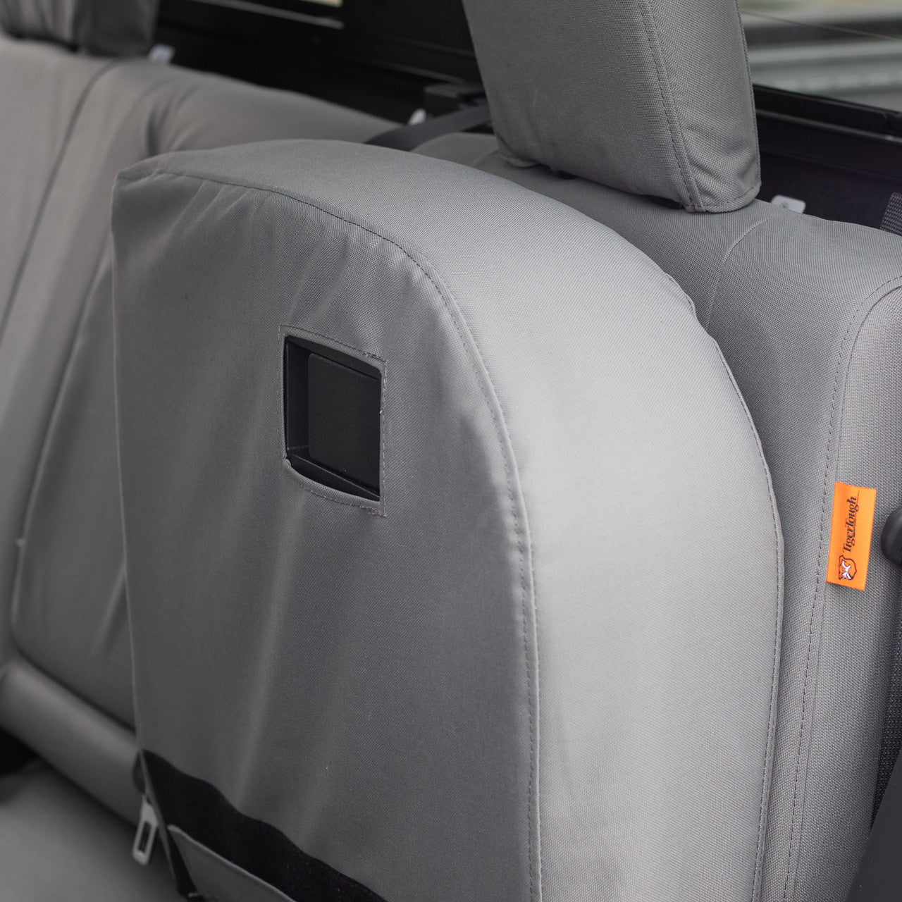 TigerTough Rear Seat Covers for Nissan Titan: Made in the USA with a 2-year warranty.