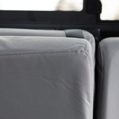 TigerTough Rear Seat Covers for the Nissan Titan. The toughest, most durable seat covers on the market. Made to withstand anything your work day can throw at them.