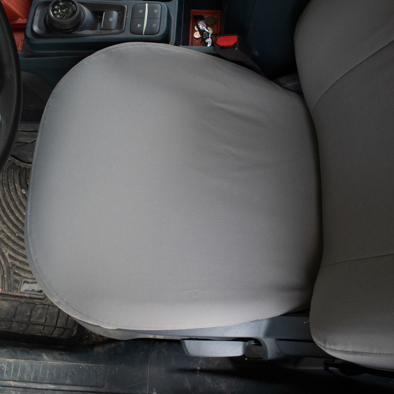 TigerTough Gray Ford Maverick Seat Covers - seat bottom detail