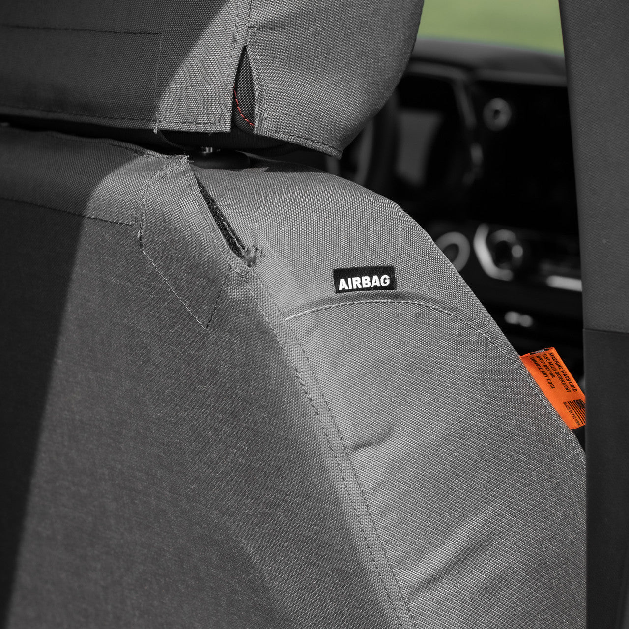 Airbag compatibility detail on the Seat Covers for the Chevy Colorado / GMC Canyon