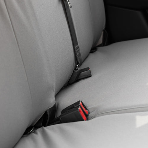 Seat belt detail on the 2023 Chevy Colorado seat covers