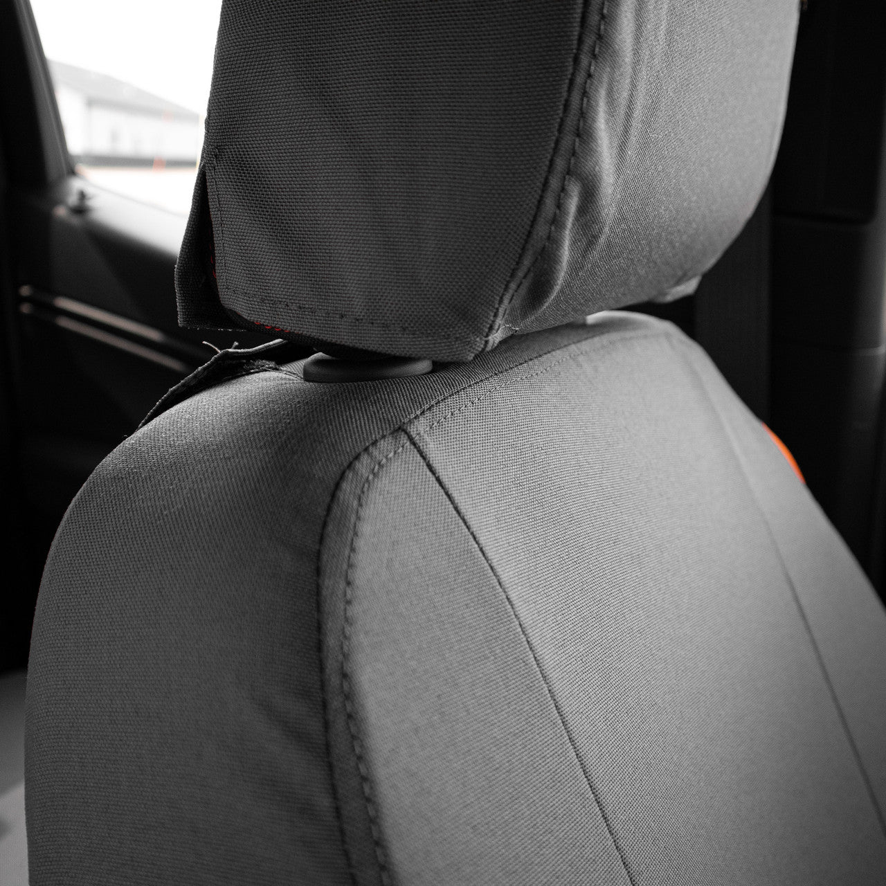 Headrest detail on the Seat Covers for the Chevy Colorado / GMC Canyon